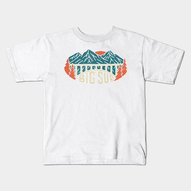 Big Sur California Kids T-Shirt by Big Sur California 